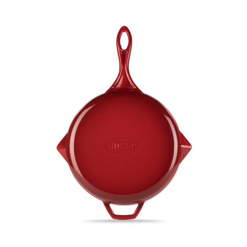 Μαντεμένιο Τετράγωνο Τηγάνι Γκριλ Εμαγιέ Hosse, Rubin, Ф28cm | Μαντεμένια Σχαροτήγανα | Μαντεμένια Τηγάνια |