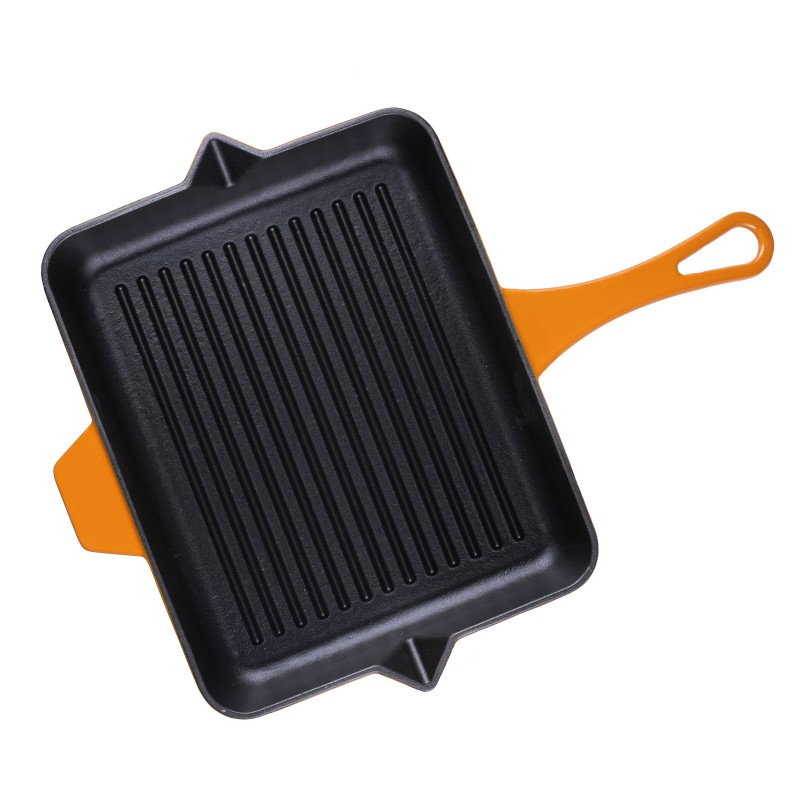 Μαντεμένιο Τετράγωνο Τηγάνι Γκριλ Εμαγιέ Solagio, Dijon, 26х32cm - 