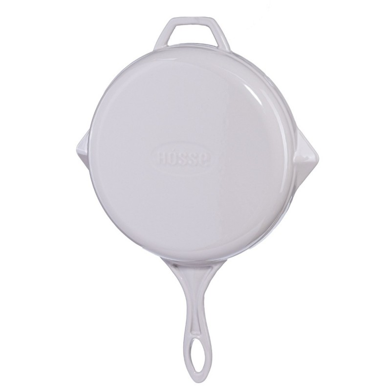 Μαντεμένιο Τηγάνι Εμαγιέ Hosse, Ivory, Ф28cm | Επίπεδα Μαντεμένια Τηγάνια | Μαντεμένια Τηγάνια |